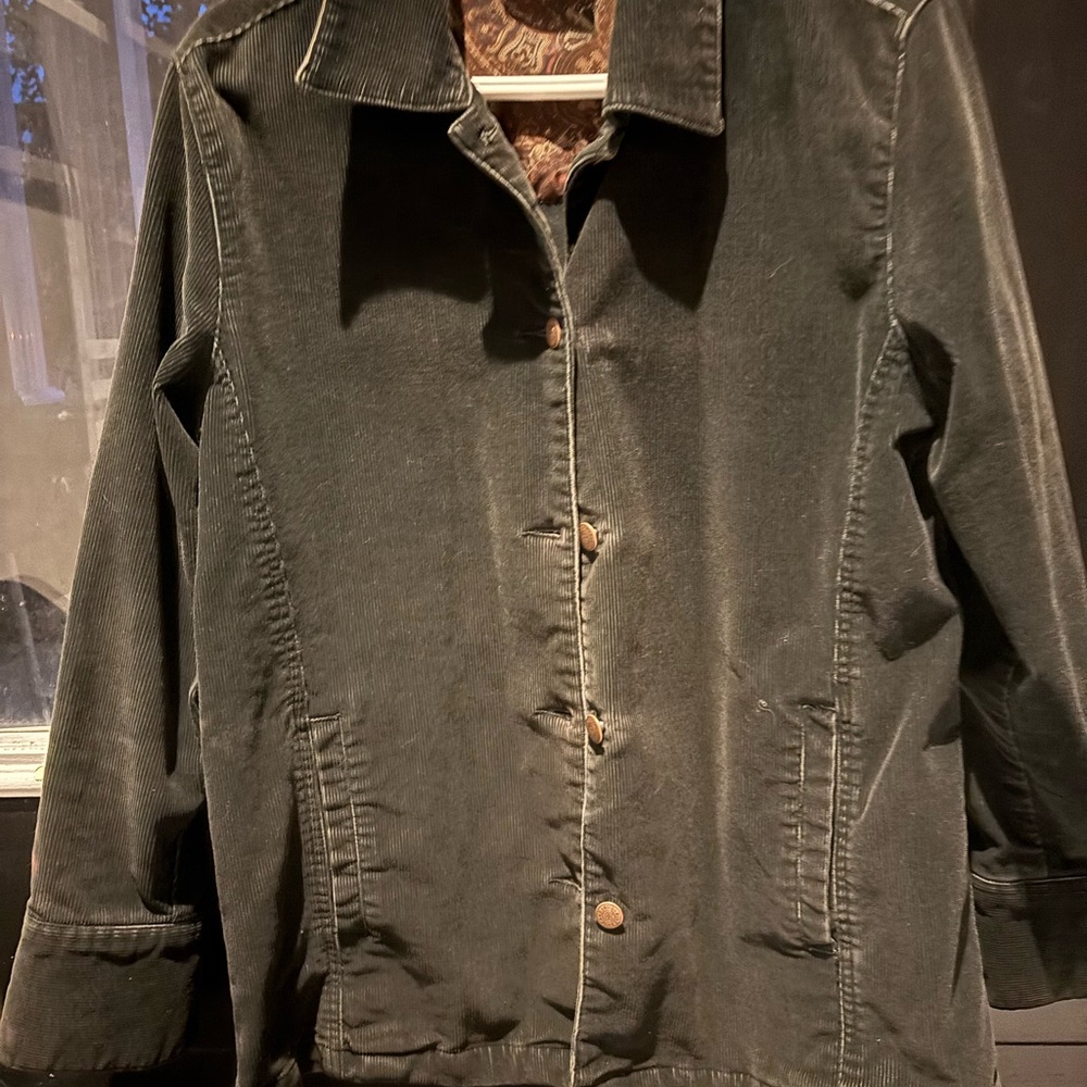 Bill Blass Dark Gray Corduroy Jacket